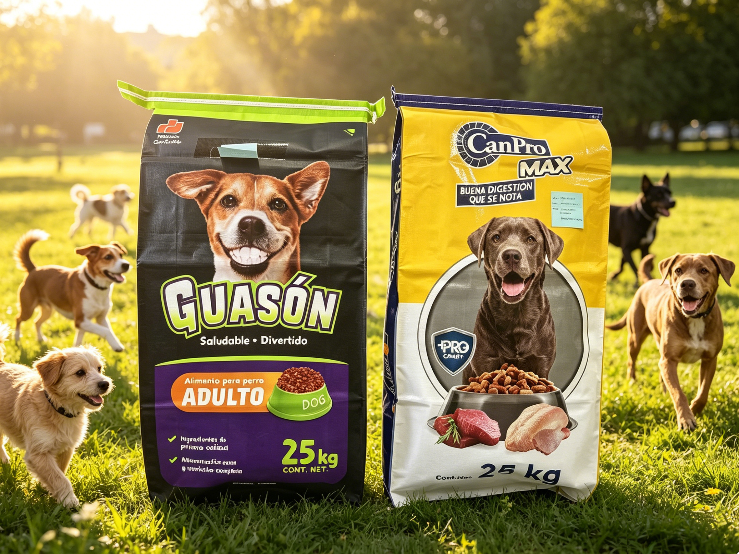 Custom Printed PP Woven Dog Food Bag With Easy Tear Strip | 25KG Heavy Duty Stand Up Sack For Adult Dry Dog Feed Bulk Packaging