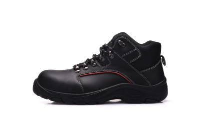 Antistatic Middle Cut Mens Military Boots , Action Smooth Black Tactical Shoes