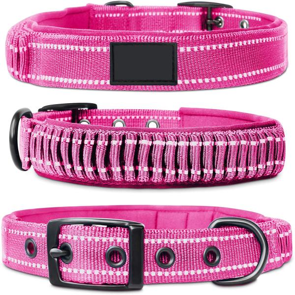 Fray Proof Soft Nylon Dog Collar , Heavy Duty Nylon Dog Collars With Handle