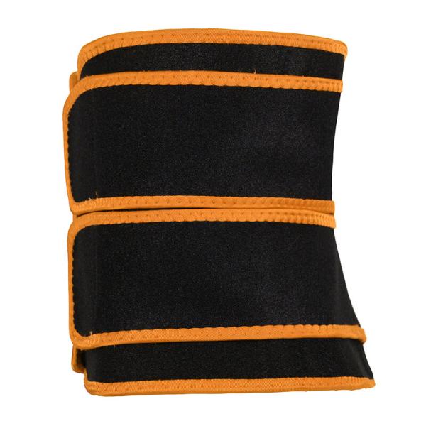 Разминка женщин вспотела пояс спортзала кнопки велкро пояса оранжевый для живота