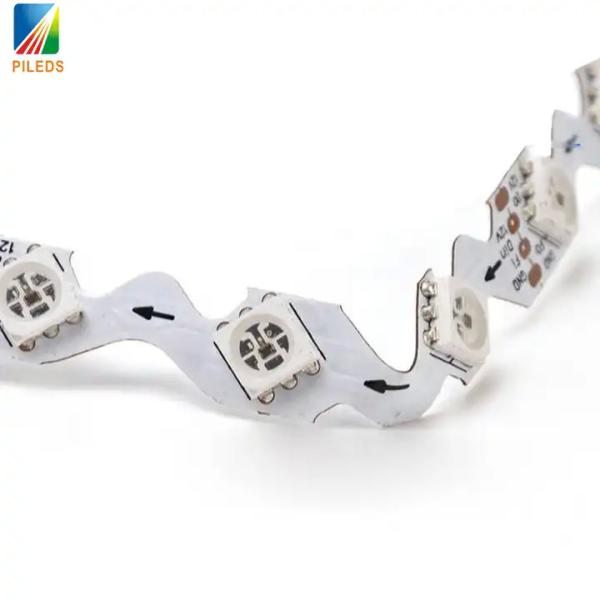 5mm 8mm RGB Pixel 5V LED Strip Light WS2815 WS2812B Curve Type