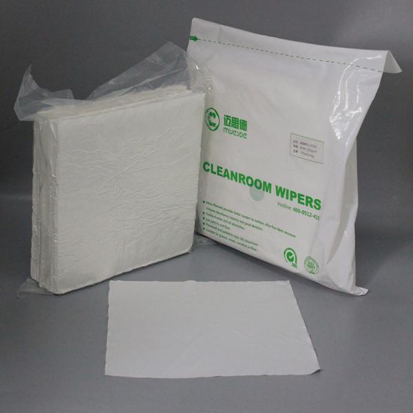 Essuie-glace jetable non pelucheux de CleanRoom de Spunlace Microfiber