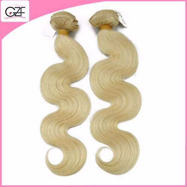 Newest Hair Style 613# Human Hair Free Brazilian Weave Bundles Body Wave Blonde Human Hair