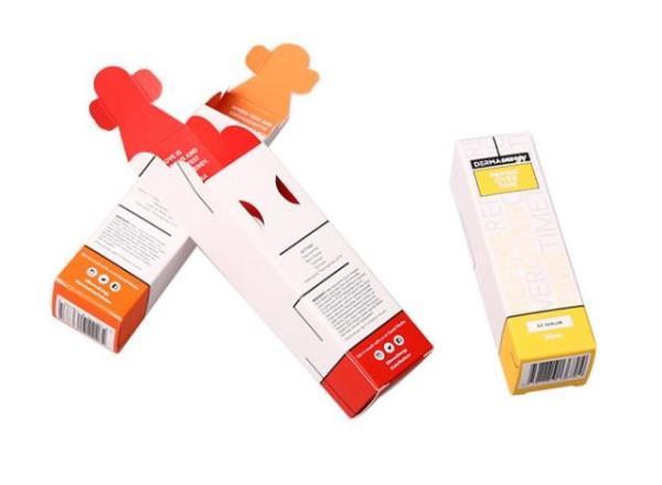 CMYK 1.6mm Thick Cosmetic Product Boxes Makeup Custom Printing 350gsm