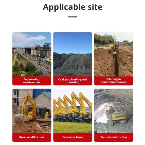 Excavadora com motor Cummins modelo 245Y de segunda mão