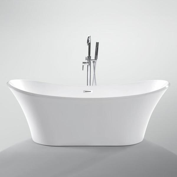 Thick Rim Border Ellipse Acrylic Freestanding Bathtubs for Fast Sales in Nigeria Market
