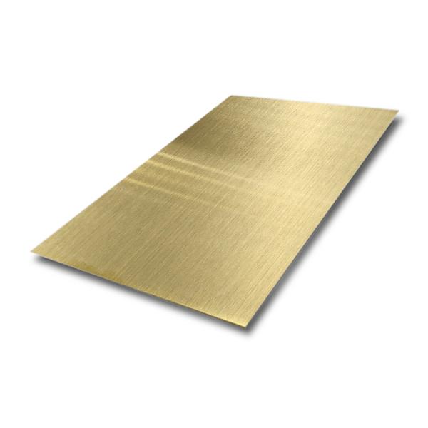 Champagne or coiffure en acier inoxydable feuille de quatre pieds