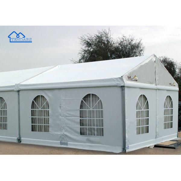 Heavy-Duty Anniversary Party Marquee Tents Galvanized Framework PVC Fabric Anchored Canopy Structure