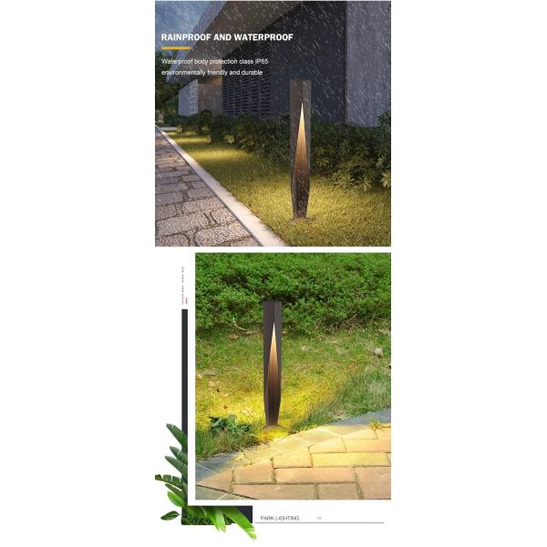 Света поляка лужайки Ип65 5В для яркости алюминиевого случая заливки формы сада высокой