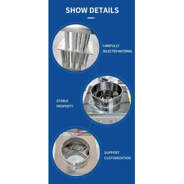 Multi Layer Magnetic Rods Rotary Vibrating Screen For Removing Impurities