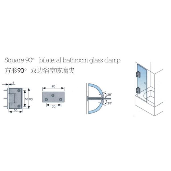 glass clamps DL103, Zinc alloy