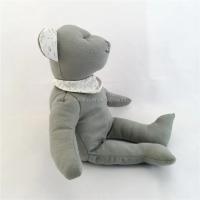 Juguete suave 100% de la felpa del algodón los 23cm Grey Bear Toy Earth Friendly suave orgánico