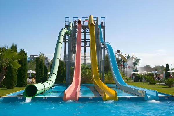 Fiberglass Water Play Equipment Slide Pool Swim Outdoor Water Slides Manufacturer Open Sled Barrel Slide Amusement Machine