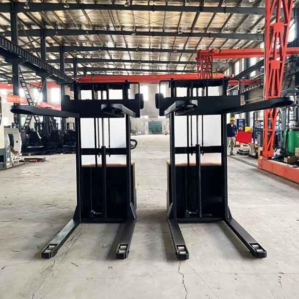 Warehouse Battery Powered Pallet Stacker 1T Electric Walkie Stacker