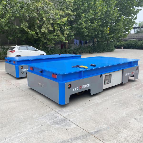 Дистанционное управление 35T Аккумуляторные транспортные тележки тяжелая работа для бетонного продукта