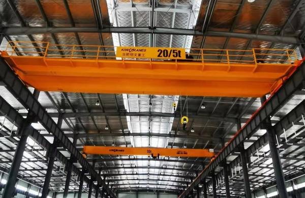 25Ton Electris Single Girder Overhead Crane Applies To Construction Site Lifter , Warehouse