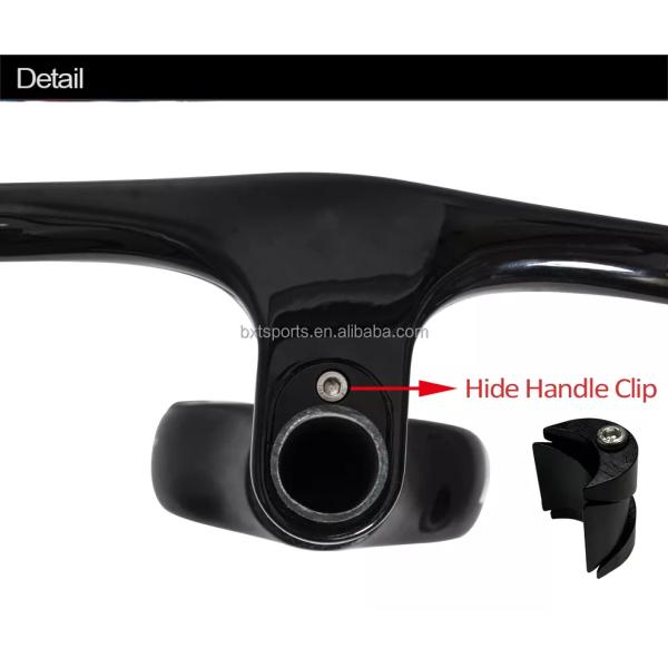 Дети волокна T800 углерода плоско велосипед интегрированная ширина 500mm Handlebar