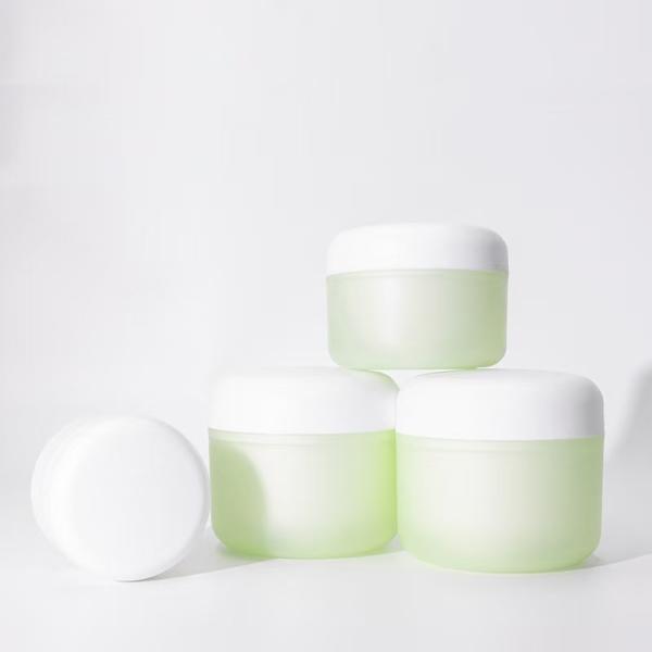 Tarro de crema de plástico PP personalizado, capacidad de 50 g, 100 g, 200 g