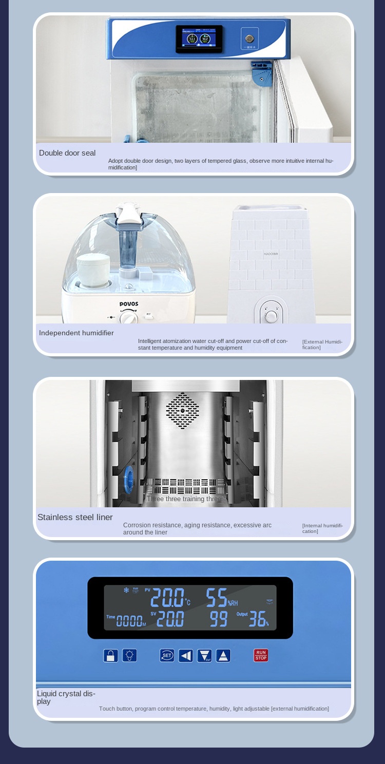 Constant Temperature & Humidity Laboratory Incubator HWS Model with No Fluctuation Control