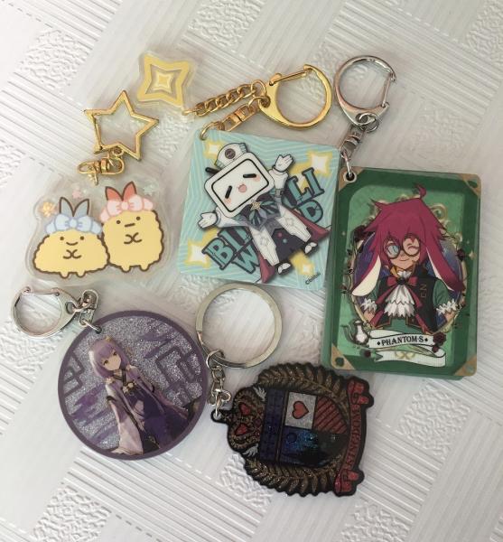 High Definition Holographic Acrylic Charms , Cartoon Character Charms