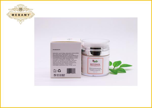 OEM Herbal Retinol Cream For Face With Hyaluronic Acid , Vitamin E And Green Tea
