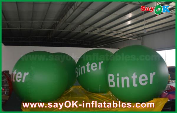 2.5m Green Giant Inflatable Led Helium Balloon for Advertising