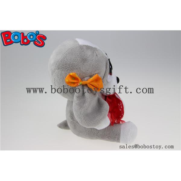 20cm Valentine's Gift Plush Dog Toy with Red Heart