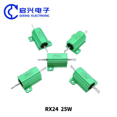 RXG24 Gold Aluminum Shell Resistor 200W 2RJ High Power Wirewound Resistor Heat Dissipation