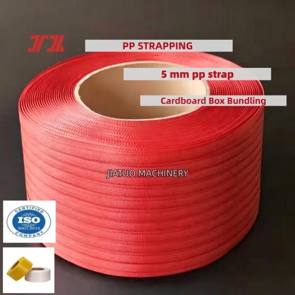 White PP packing belt 12mm polypropylene PP strapping for automatic strapping machines