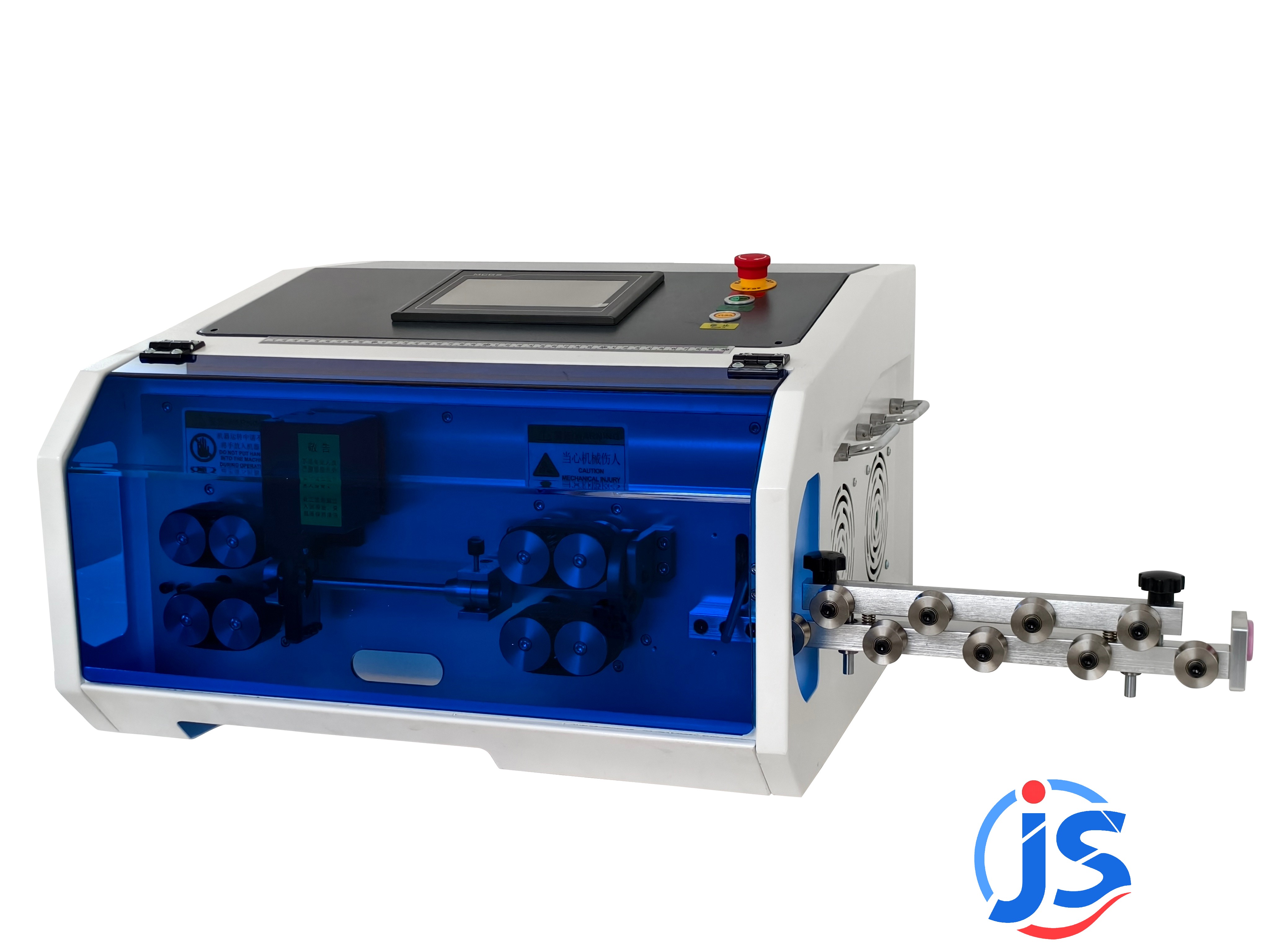 Fully Automatic Small Cable Strip and Cut Machine 1.5mm²-35mm² Wire Size 7 Inch PLC Touch Screen Control