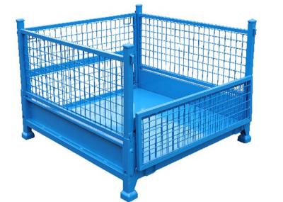 Fio dobrável Mesh Pallet Cage Stackable Stillage com carga 1500kg