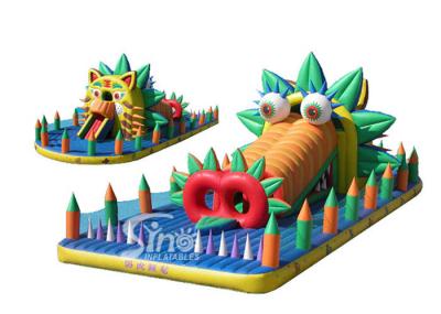 Campo de jogos inflável do hipopótamo exterior das crianças feito do melhor encerado do pvc dos inflatables de guangzhou