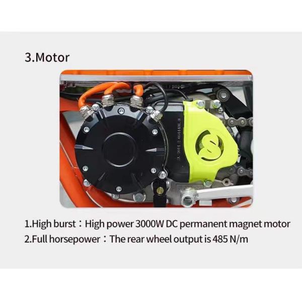 Off-Road Electric Motorcycle High Power Racing Motocross Mountain Motorbike Max. Speed 61 80km/h