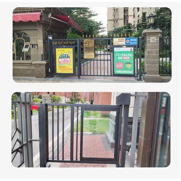 Publicidad Puerta de entrada automática para peatones