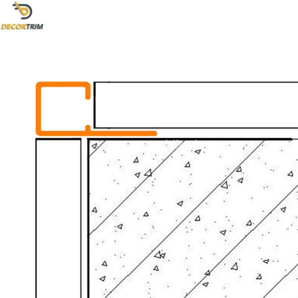 Aluminum Floor Strip Metal Corner Tile Trim Flooring Edging Strip 6063 T5