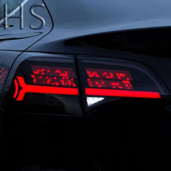 Tesla Model 3/Y Brake Steering Dynamic Model Y Flow Light Scanning Taillights M3/Y Modified Text Display