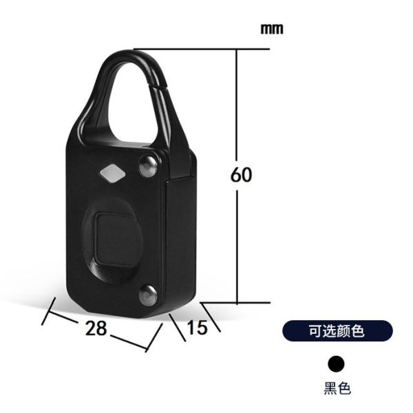 Hot Selling RARLUX DBX80 Zinc Alloy Durable Fingerprint Padlock Hardened Shackle Travel Luggage Security Gym/School Lockers