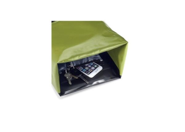 Mochila externa de lona de PVC verde 500D à prova d'água para acessórios legais