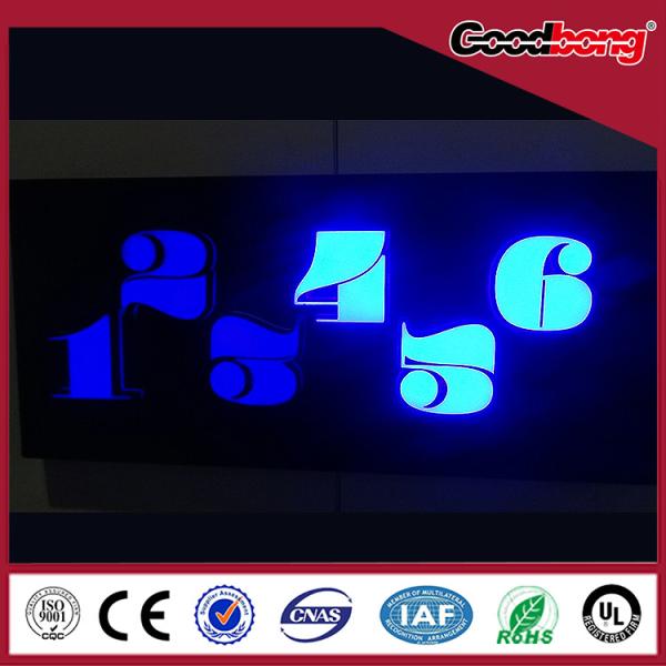 outdoor indoor waterproof anti-wind vacuum forming chorme Channel Alphabet Letter Sign