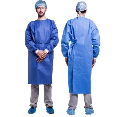 Non Woven Disposable Gowns sms PP Medical patient wear surgical gowns custom patient uniform