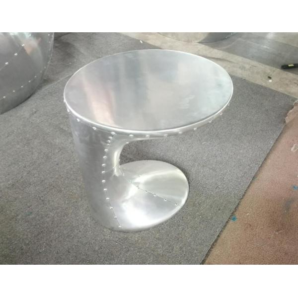 aviator furniture round smart table Aluminium coffee side table metal corner cafe tables industrial style furniture