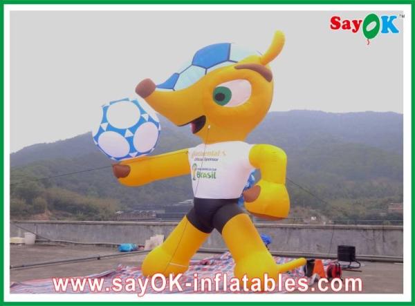 Personagens de banda desenhada infláveis H3 dos jogos do esporte - mascote colorida do PVC de 8m