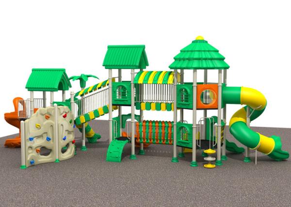 Galvanized steel pipe multifunctional garden style outdoor playground for preschool TQ-CB1295