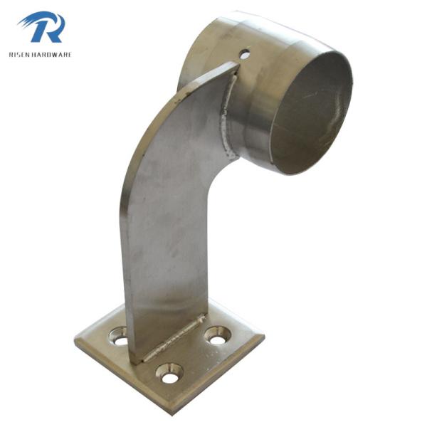 stainless steel handrail fitting rail to wall HFRS001, finishing satin, mirror
