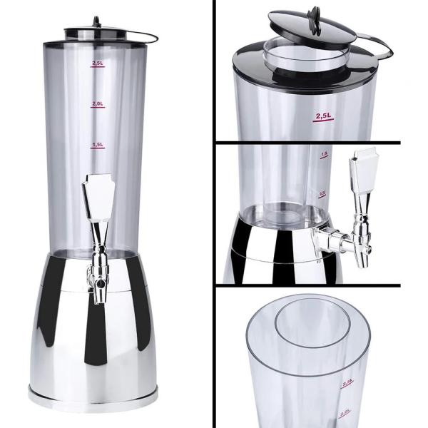 2.5L Диспансер для алкоголя Диспансер для алкогольных напитков со светом