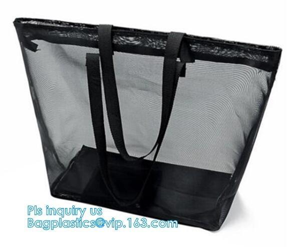 Mesh Foldable Organizer Cosmetic Makeup Toiletry Bag,Promotional PVC Mesh Cosmetic Bag, Red lip mesh cosmetic bag, pack