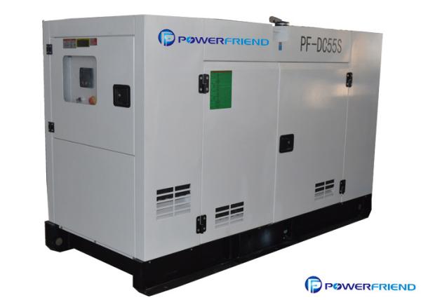 Tipo silencioso solução diesel branca 50HZ/60HZ do poder à espera dos geradores de Cummins