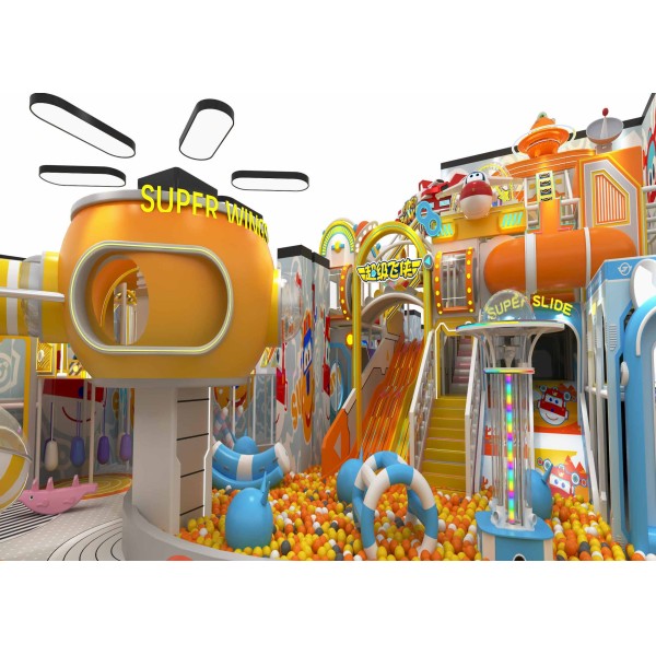 Custom Home All In One Indoor Soft Play Villa Playground Stain Resistant