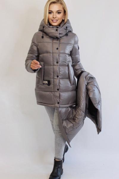 FODARLLOY Women's long up and down removable variable short winter cotton-padded jacket