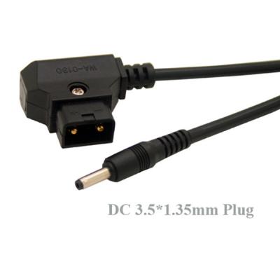 1M D-Tap Male to DC 3.5*1.35mm Power Cable for DSLR Rig Power V-Mount Anton Battery